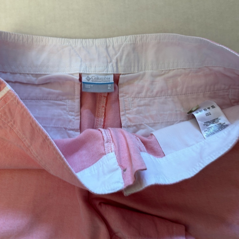 Columbia Performance Fishing Gear PFG Coral Pink Omni Shade shorts Sz-4 B19 - Picture 6 of 9